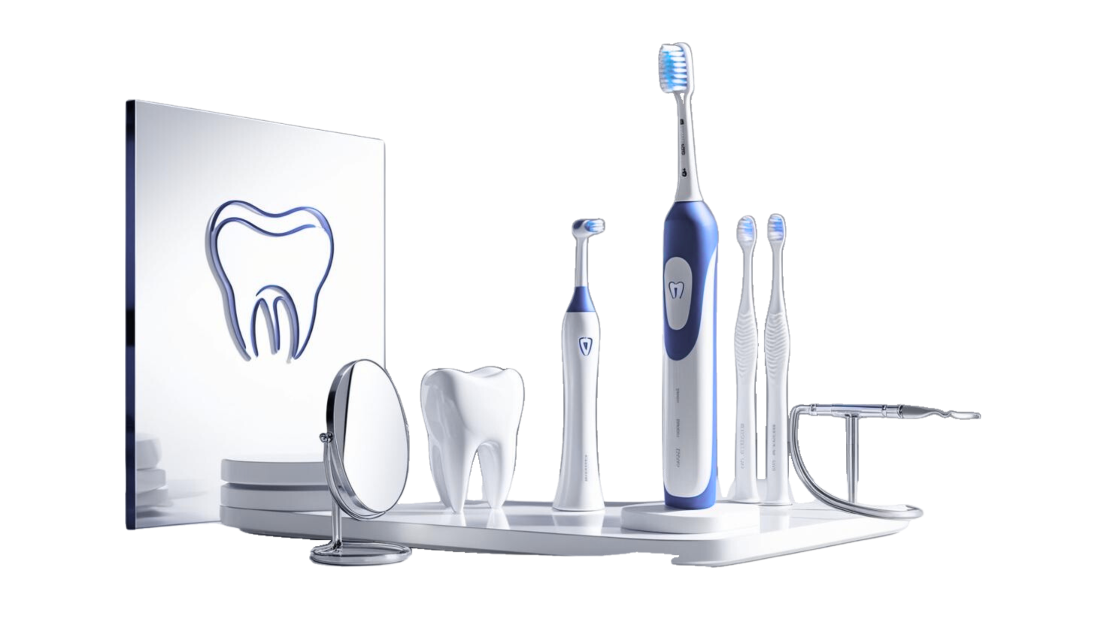 Nikhils Dental Brush and Tooth Poster Image